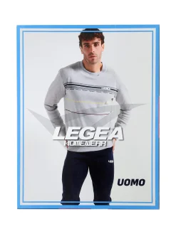 Legea Pigiama lungo da uomo in misto cotone interlock - verde