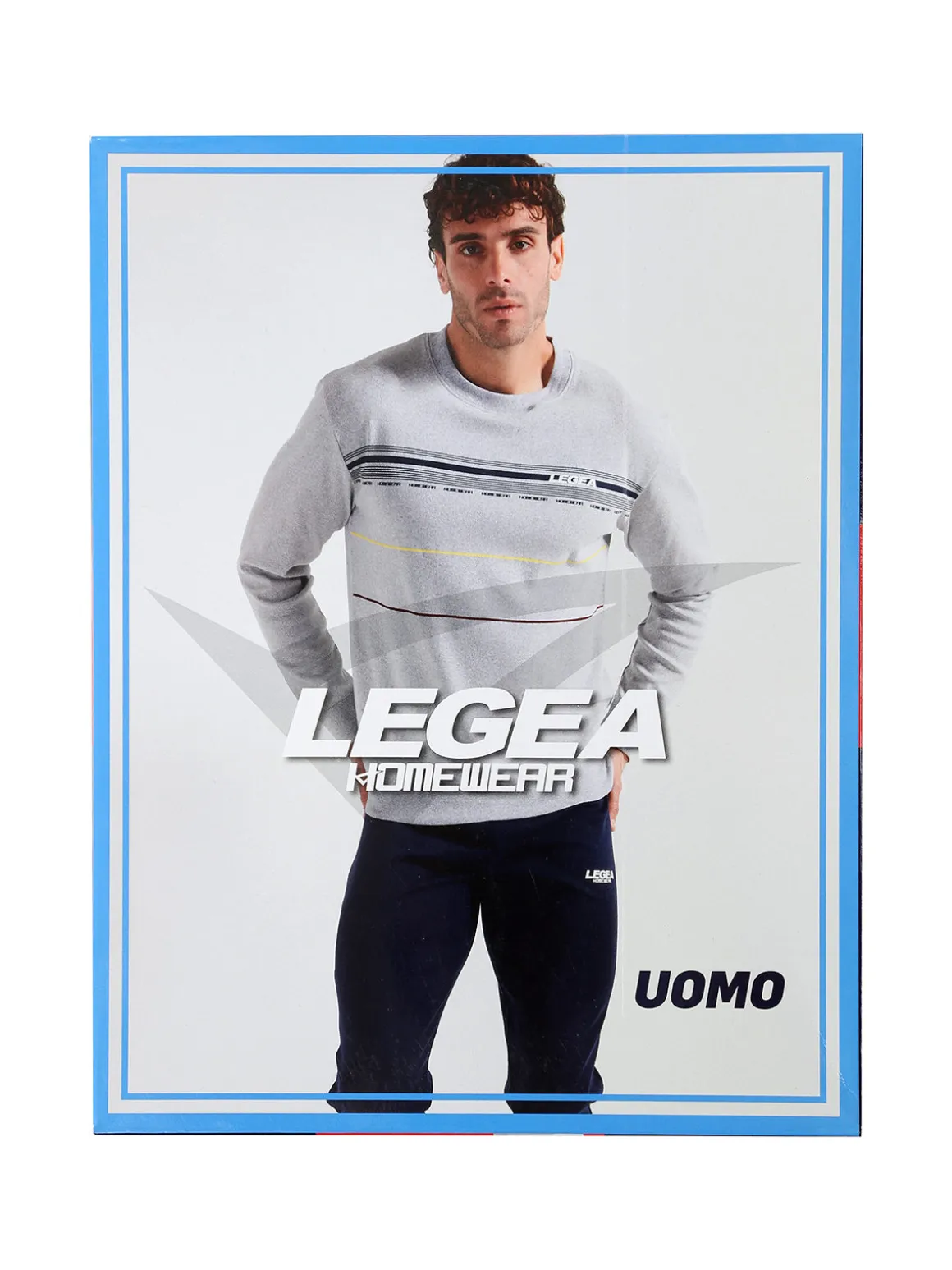 Legea Pigiama lungo da uomo in misto cotone interlock - verde