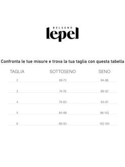 Lepel 270 Reggiseno donna sfoderato senza ferretto coppa C - nero