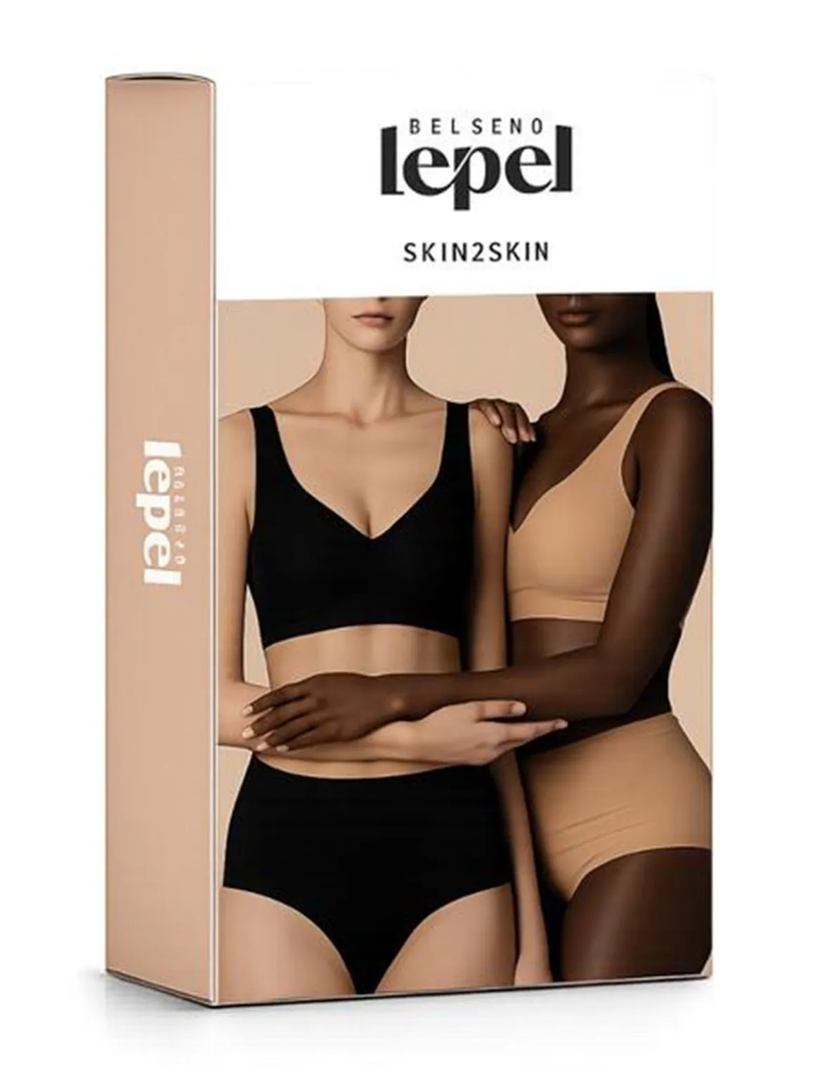 Lepel SKIN2SKIN BRA Reggiseno donna in microfibra senza cuciture - moro