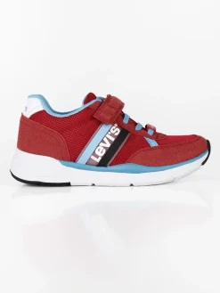 Levi'S OREGON VELCRO Sneakers con lacci e velcro rosso