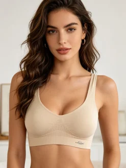 Liabel Brassiere donna push-up in microfibra - nudo