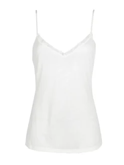 Liabel Canotta in pizzo spalline sottili