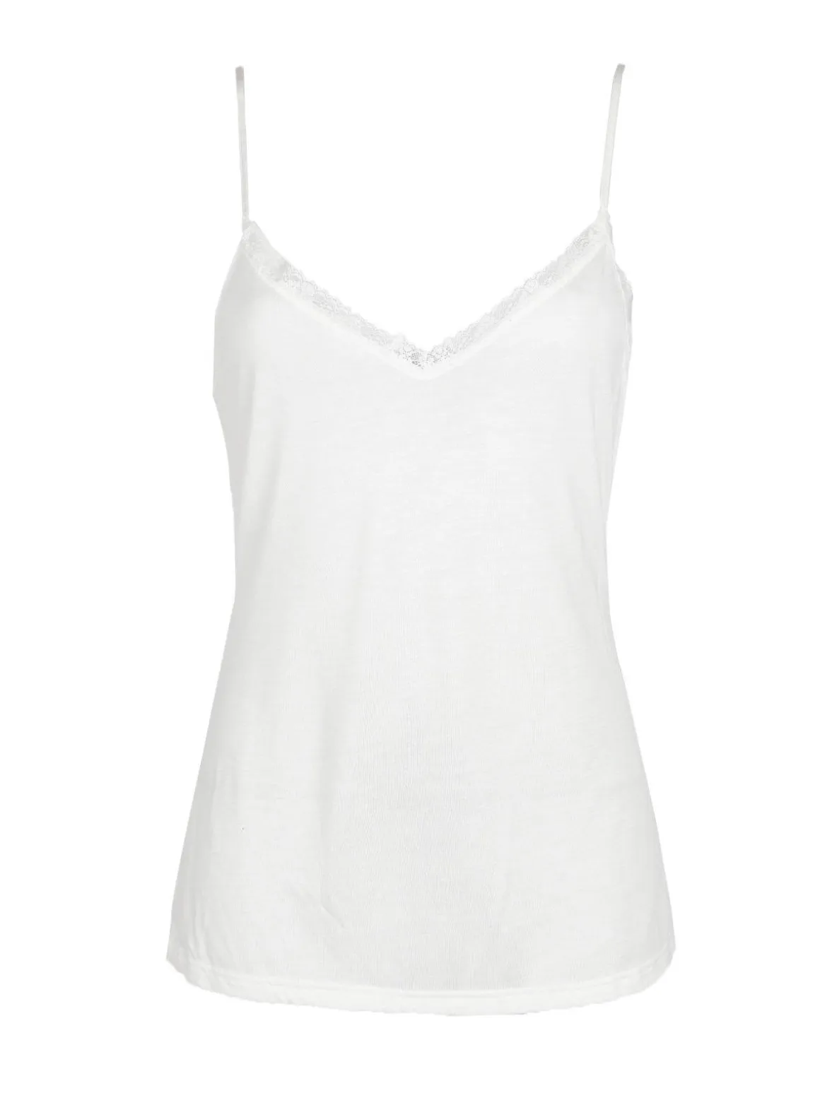 Liabel Canotta in pizzo spalline sottili