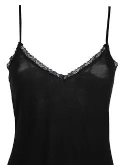 Liabel Canotta in pizzo spalline sottili