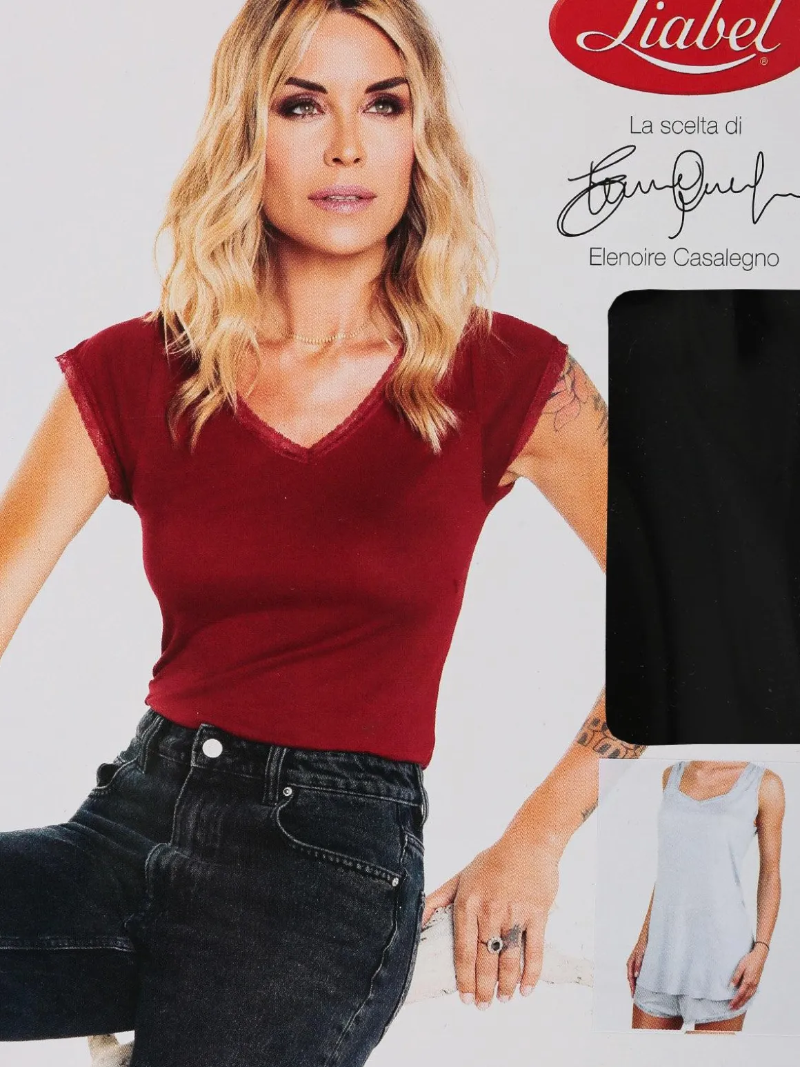 Liabel Canotta lunga con pizzo