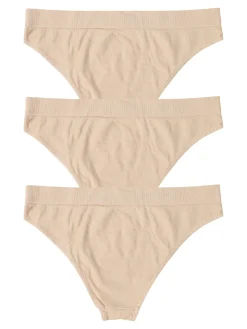 Liabel Confezione da 3 brasiliana donna in microfibra - nudo