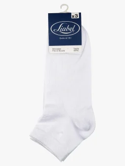 Liabel Confezione da 3 paia di calze corte in filo di scozia