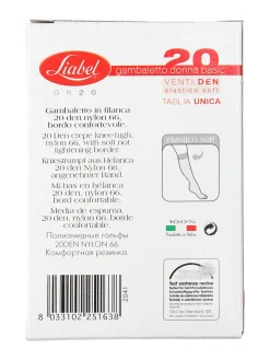 Liabel Confezione da 2 paia gambaletti donna 20 DENARI - nero