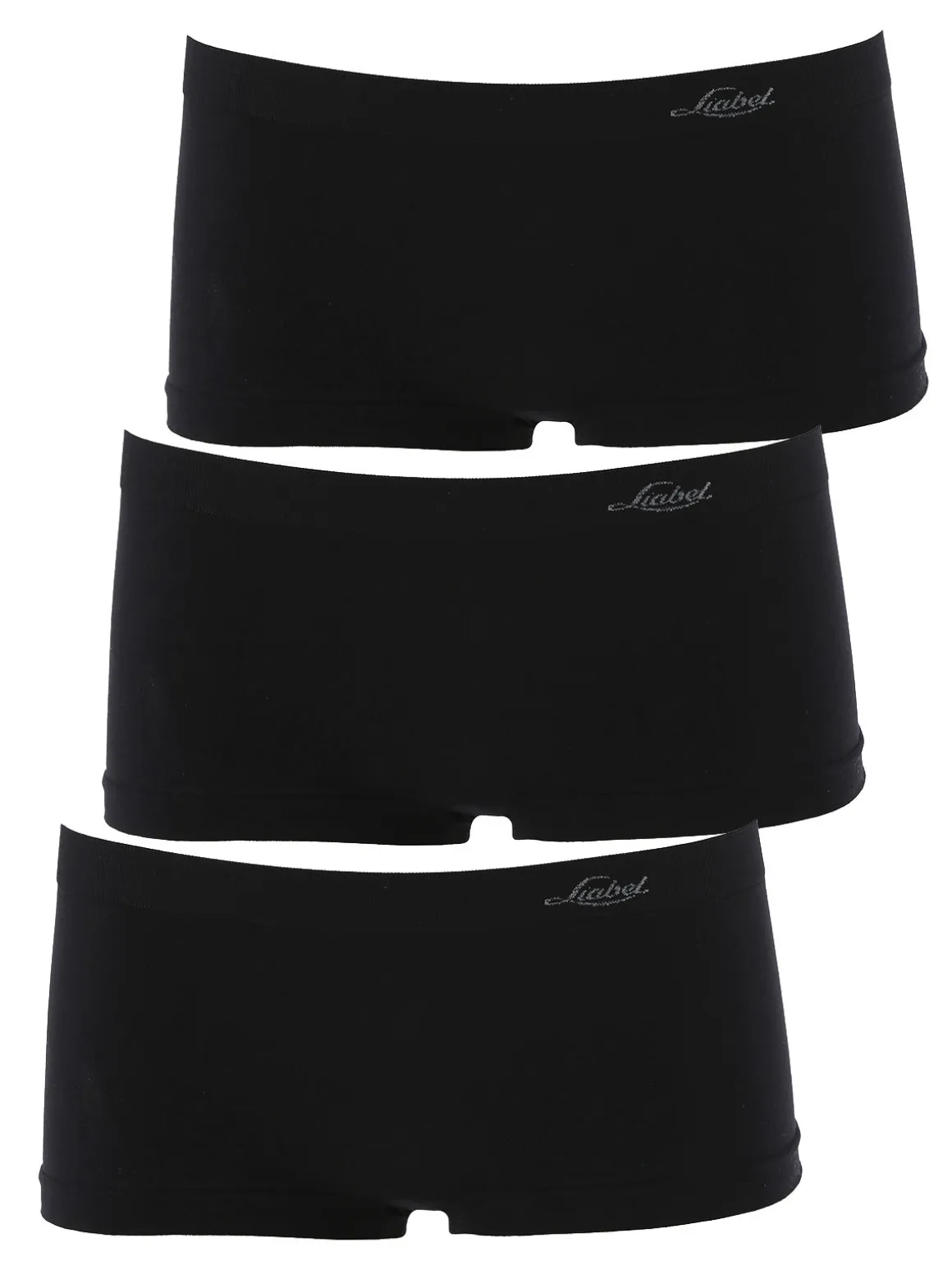 Liabel Confezione da 3 pezzi boxerino donna in microfibra - nero
