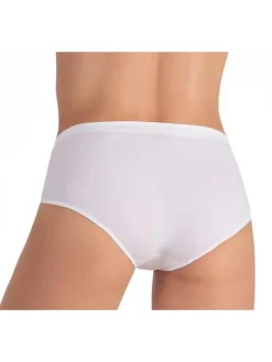 Liabel Confezione da 3 slip donna a vita alta in microfibra - bianco