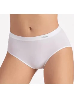 Liabel Confezione da 3 slip donna a vita alta in microfibra - bianco
