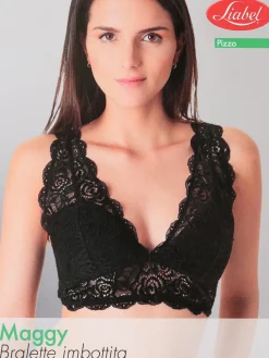 Liabel Reggiseno bralette imbottito in pizzo MAGGY coppa B