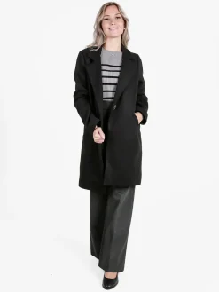 Lisa Style Cappotto donna oversize monobottone