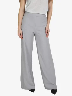 Lisa Style Pantaloni donna a gamba larga con strass