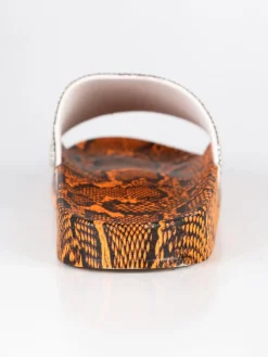 Lisa-W Ciabatte animalier con strass