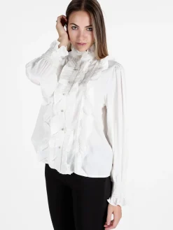 Lissimo Camicia donna elegante con bottoni gioiello