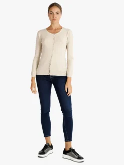 Lois & Pepe Cardigan girocollo da donna con bottoni