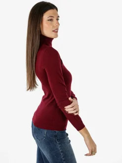 Lois & Pepe Pullover dolcevita donna - bordeaux