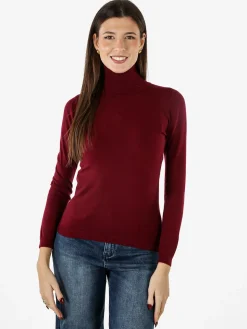Lois & Pepe Pullover dolcevita donna - bordeaux