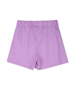 Lollitop Completo corto da bambina con canotta e shorts in cotone - lilla