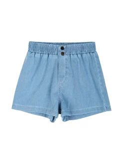 Lollitop Completo corto da bambina con t-shirt crop e shorts in jeans