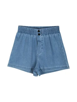 Lollitop Completo corto da bambina con t-shirt crop e shorts in jeans