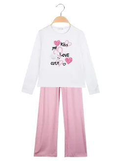 Lollitop Completo da bambina con t-shirt + pantapalazzo