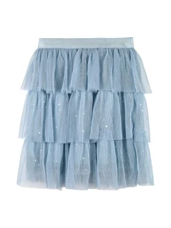 Lollitop Completo da bambina 3 pezzi con giacca in jeans e gonna in tulle