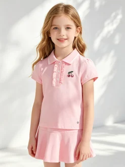 Lollitop Completo da neonata 2 pezzi con polo a maniche corte e gonna