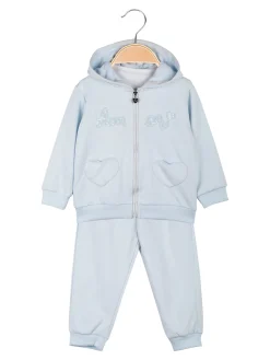 Lollitop Completo da neonata 3 pezzi con cappuccio e zip