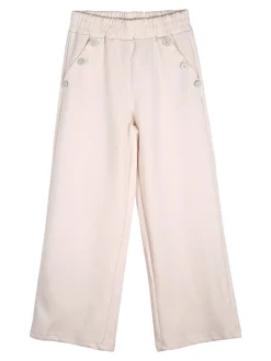 Lollitop Completo 2 pezzi da ragazza con cappuccio e pantaloni a gamba larga - beige