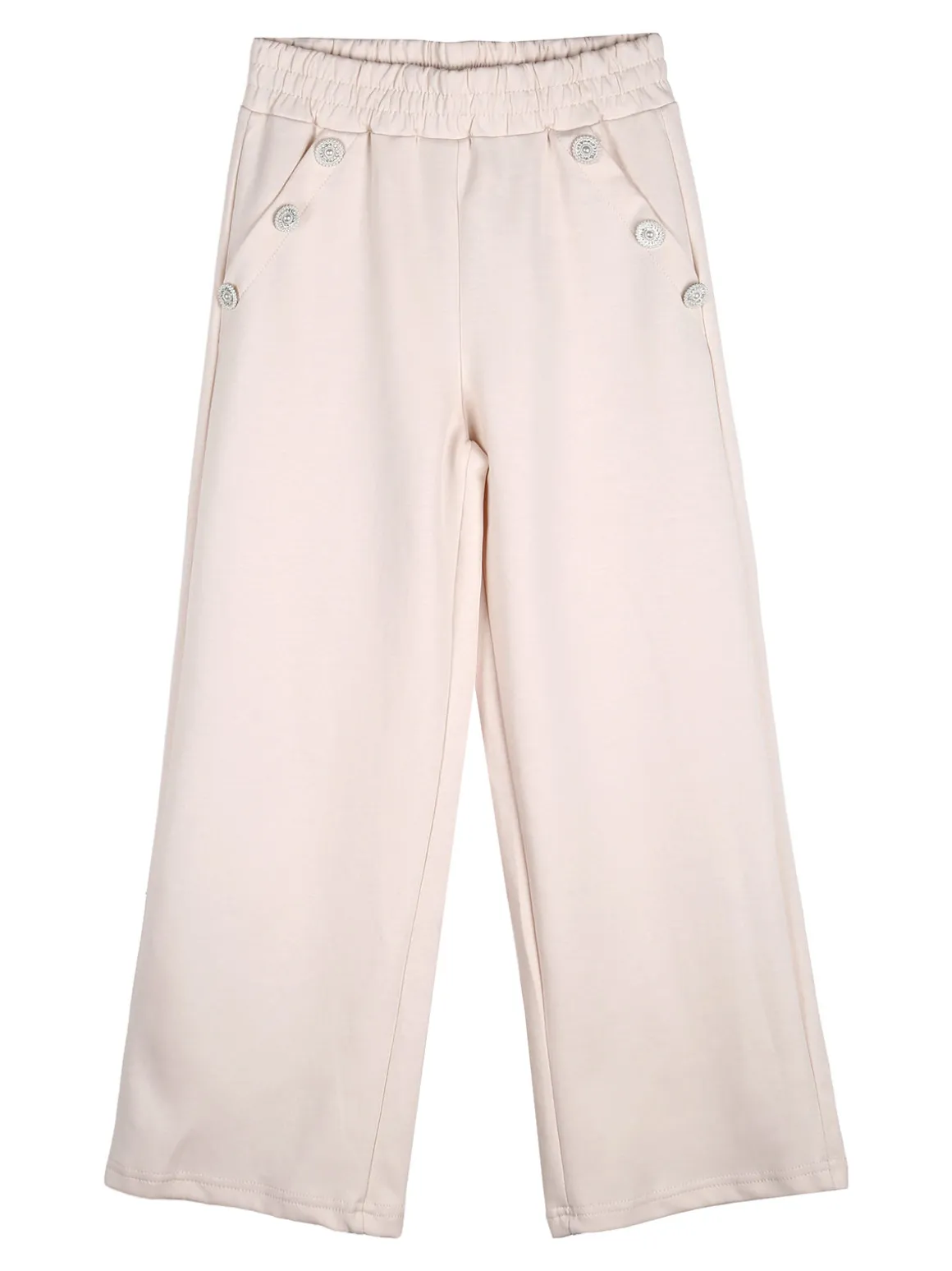 Lollitop Completo 2 pezzi da ragazza con cappuccio e pantaloni a gamba larga - beige