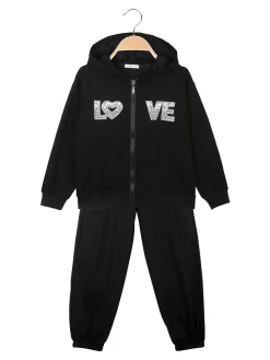 Lollitop Completo tuta da bambina 3 pezzi con cappuccio e zip