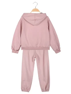 Lollitop Completo tuta 2 pezzi da bambina con cappuccio - rosa