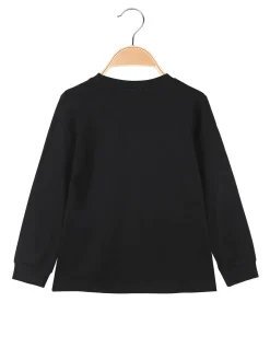 Lollitop T-shirt da ragazza a maniche lunghe - nero