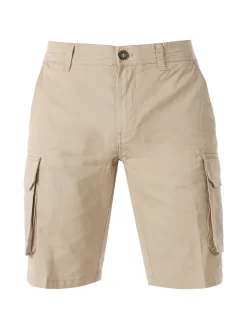 Lonsdale Bermuda cargo da uomo in cotone - khaki