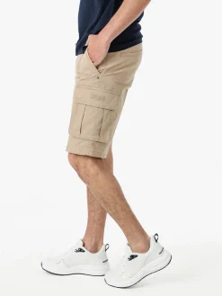Lonsdale Bermuda cargo da uomo in cotone - khaki