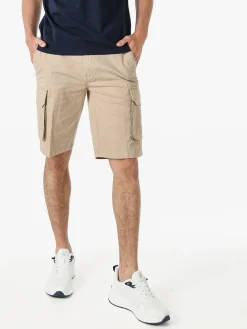 Lonsdale Bermuda cargo da uomo in cotone - khaki