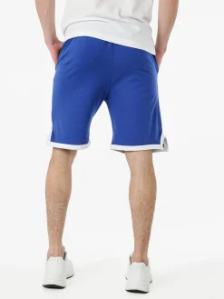 Lonsdale Bermuda sportivi da uomo in cotone con logo - blu