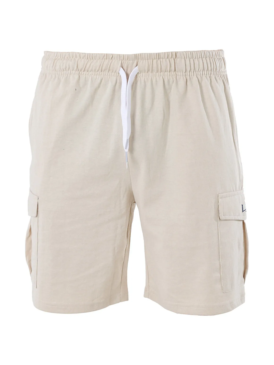 Lonsdale Bermuda sportivi da uomo con tasconi laterali e coulisse - naturale