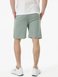 Lonsdale Bermuda sportivi da uomo con logo e coulisse - pistacchio