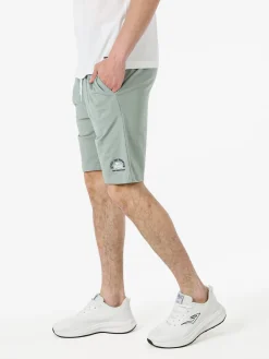 Lonsdale Bermuda sportivi da uomo con logo e coulisse - pistacchio