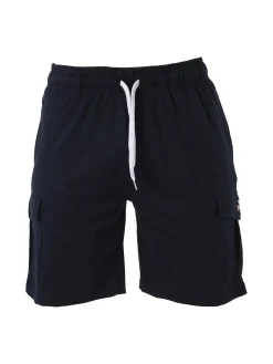 Lonsdale Bermuda sportivi da uomo con tasconi laterali e coulisse - blu scuro