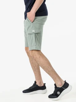 Lonsdale Bermuda sportivi da uomo con tasconi laterali e coulisse - pistacchio