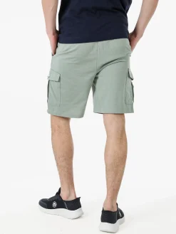 Lonsdale Bermuda sportivi da uomo con tasconi laterali e coulisse - pistacchio