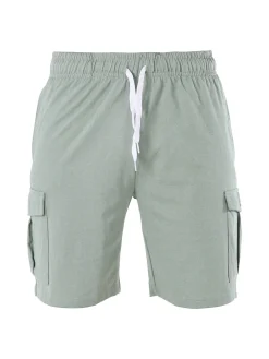 Lonsdale Bermuda sportivi da uomo con tasconi laterali e coulisse - pistacchio