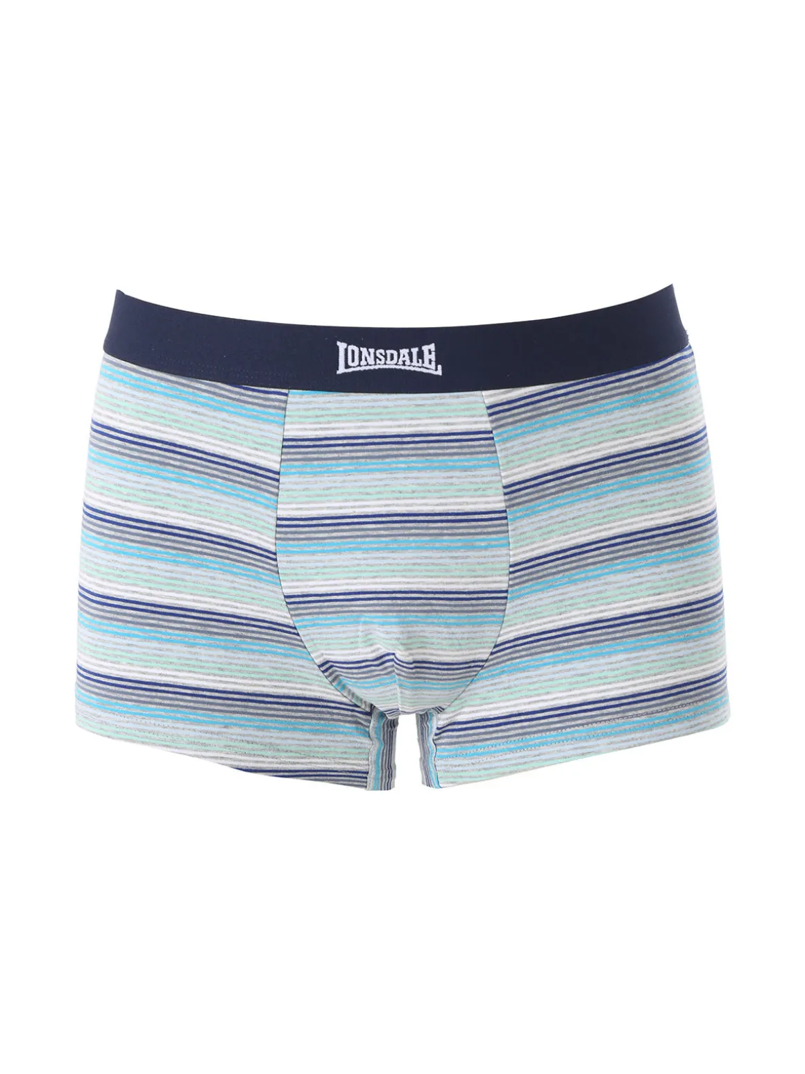 Lonsdale Boxer rigati da uomo in cotone - grigio