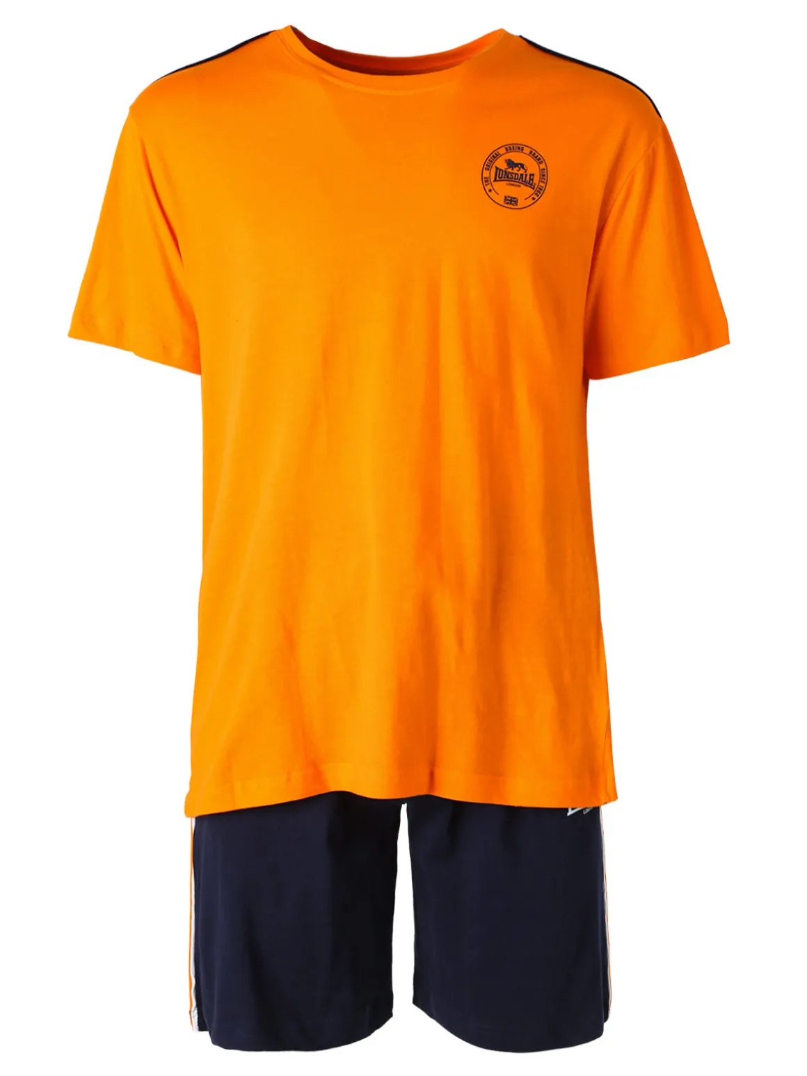 Lonsdale Completo corto da uomo in cotone - arancione