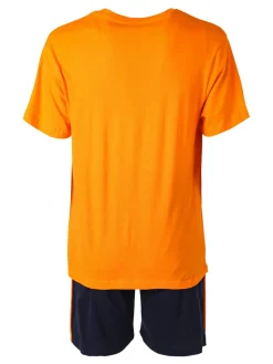Lonsdale Completo corto da uomo in cotone - arancione